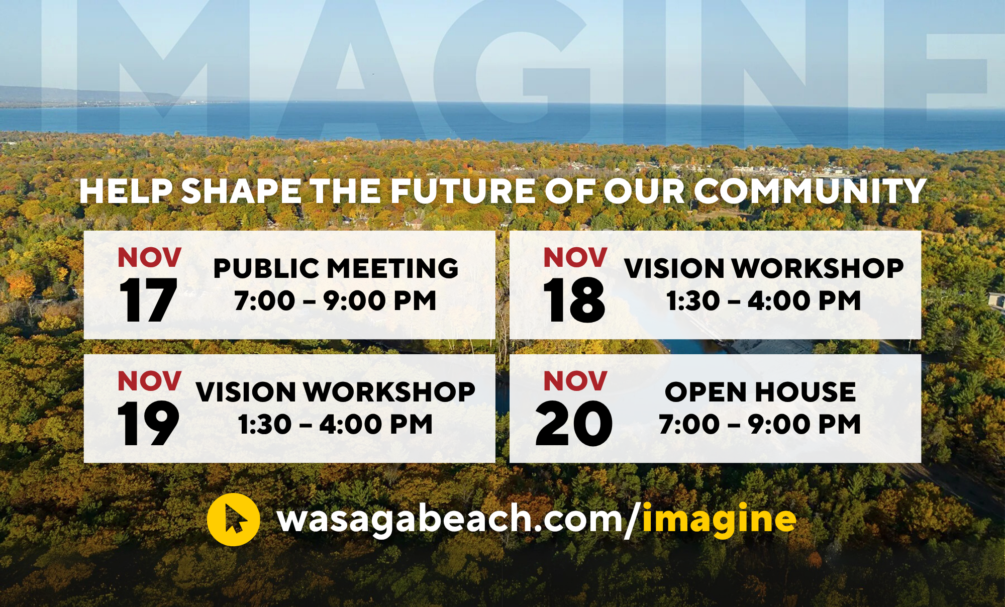 Destination Wasaga Community Consultation Begins!